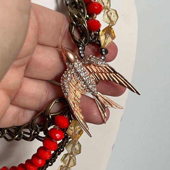 FOSSIL | Antique Style NECKLACE with BIRD! - Picture 2 of 14